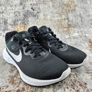 Nike Revolution 6 Running Shoes Womens 7 Black DC3728-003 Training Sneakers